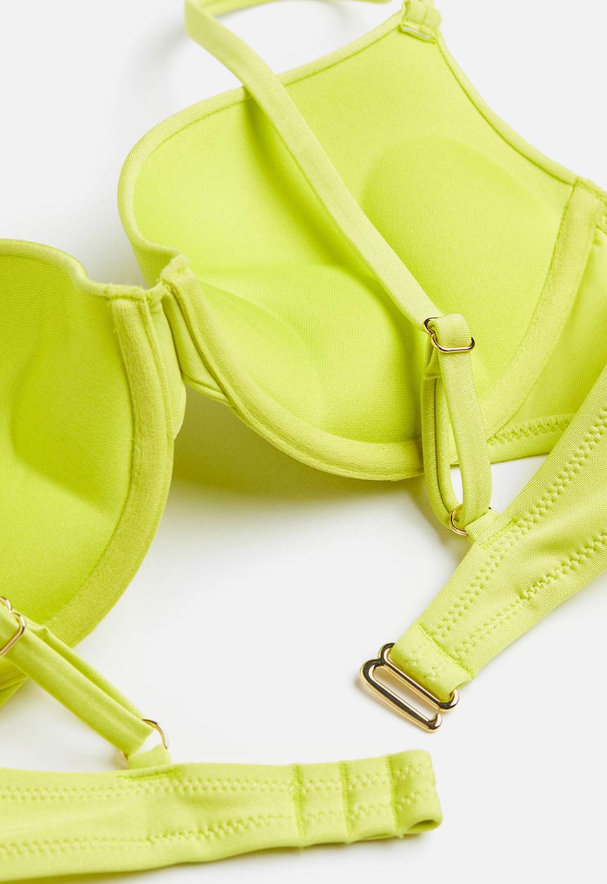 H&M - Super push-up bikini top - yellow