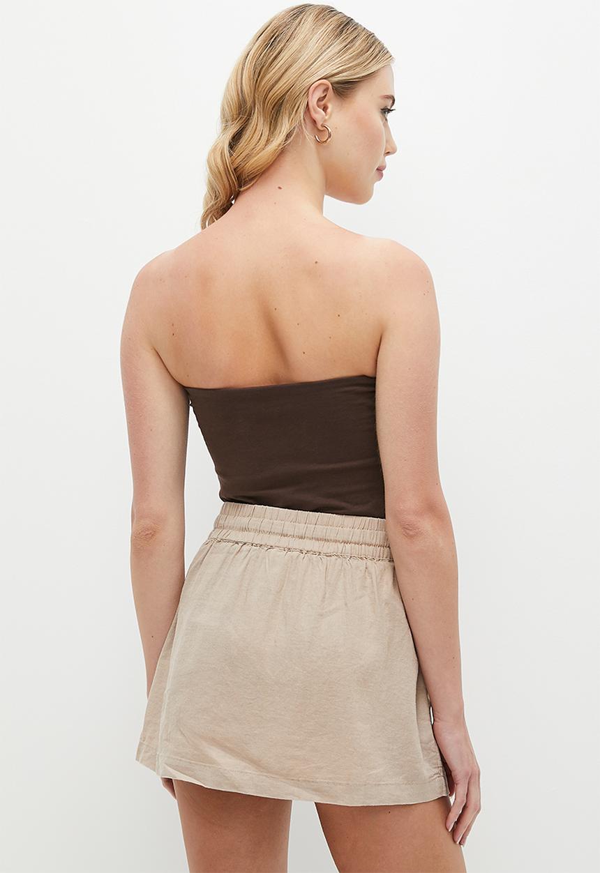Cotton On - Jessica Tube Top - Dark Oak