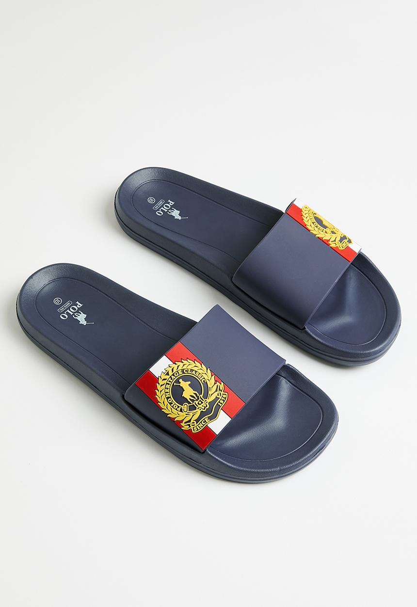 POLO - Crest pool sandal - navy