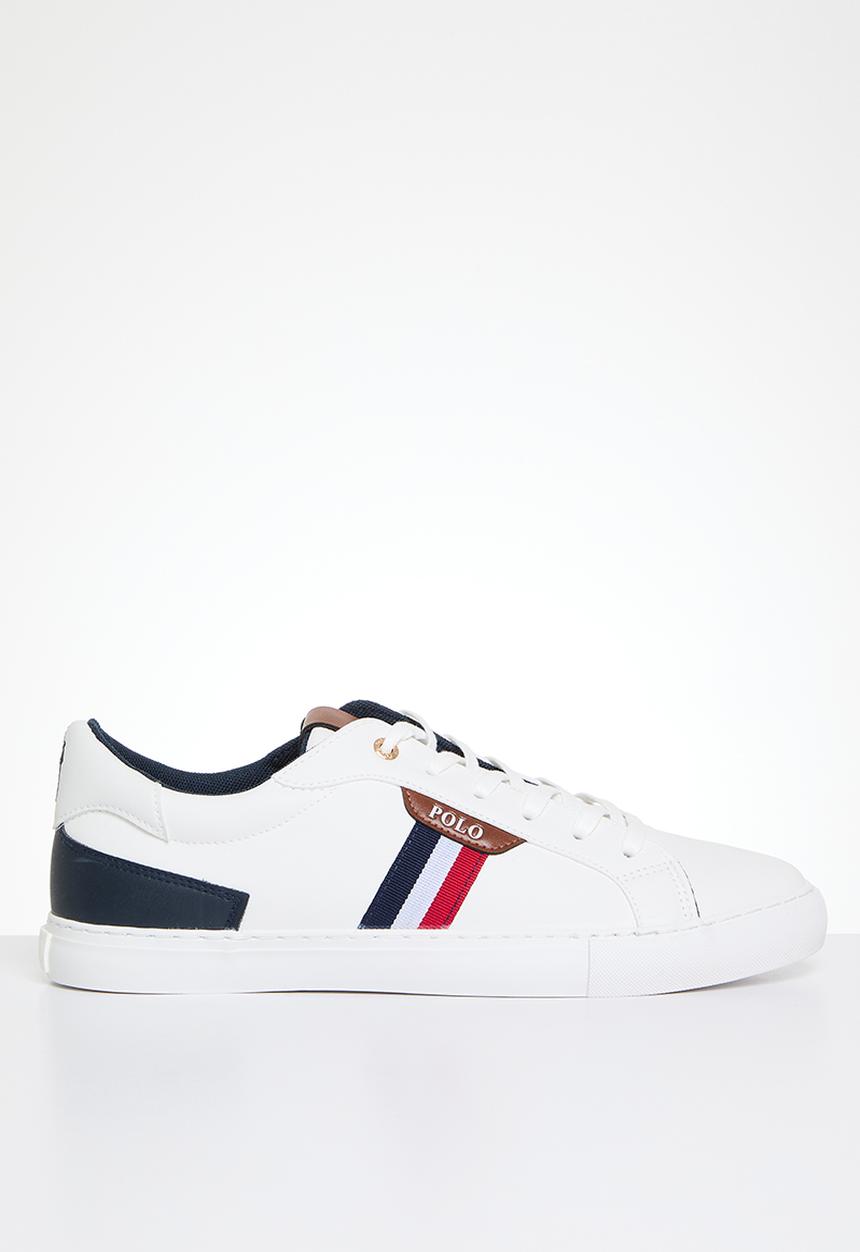 POLO - Petersham side flash sneaker - white