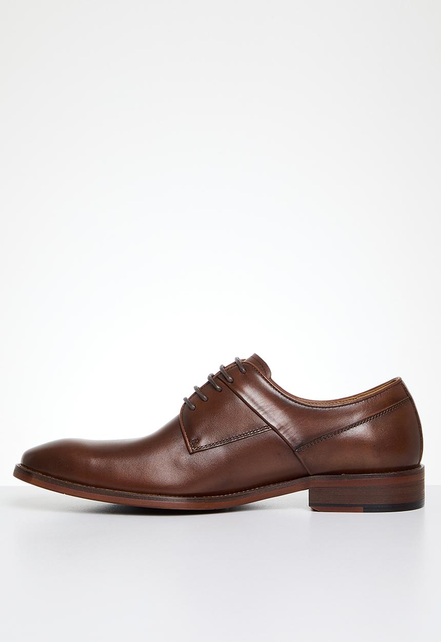 POLO - Panelled gibson lace up - tan