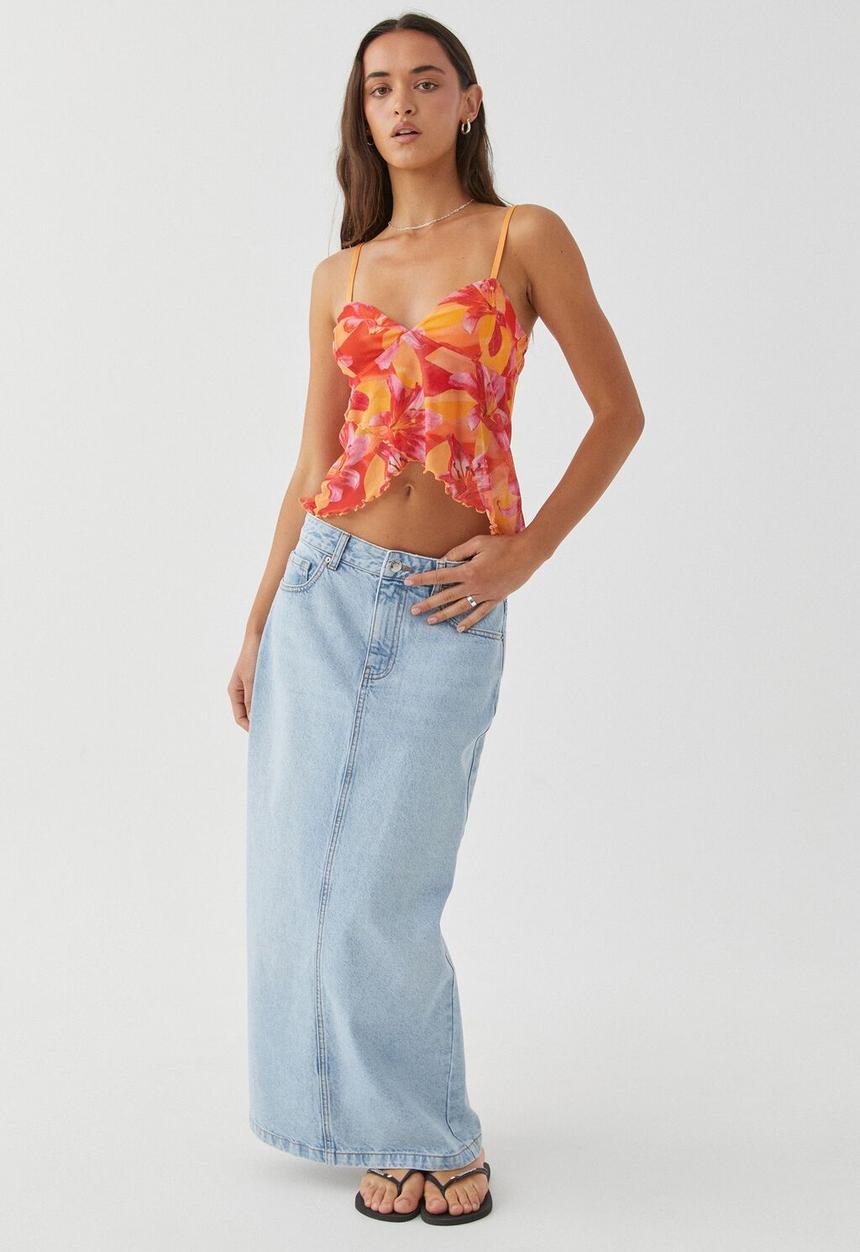 Supré  - Lucy mesh cami - lily floral pink