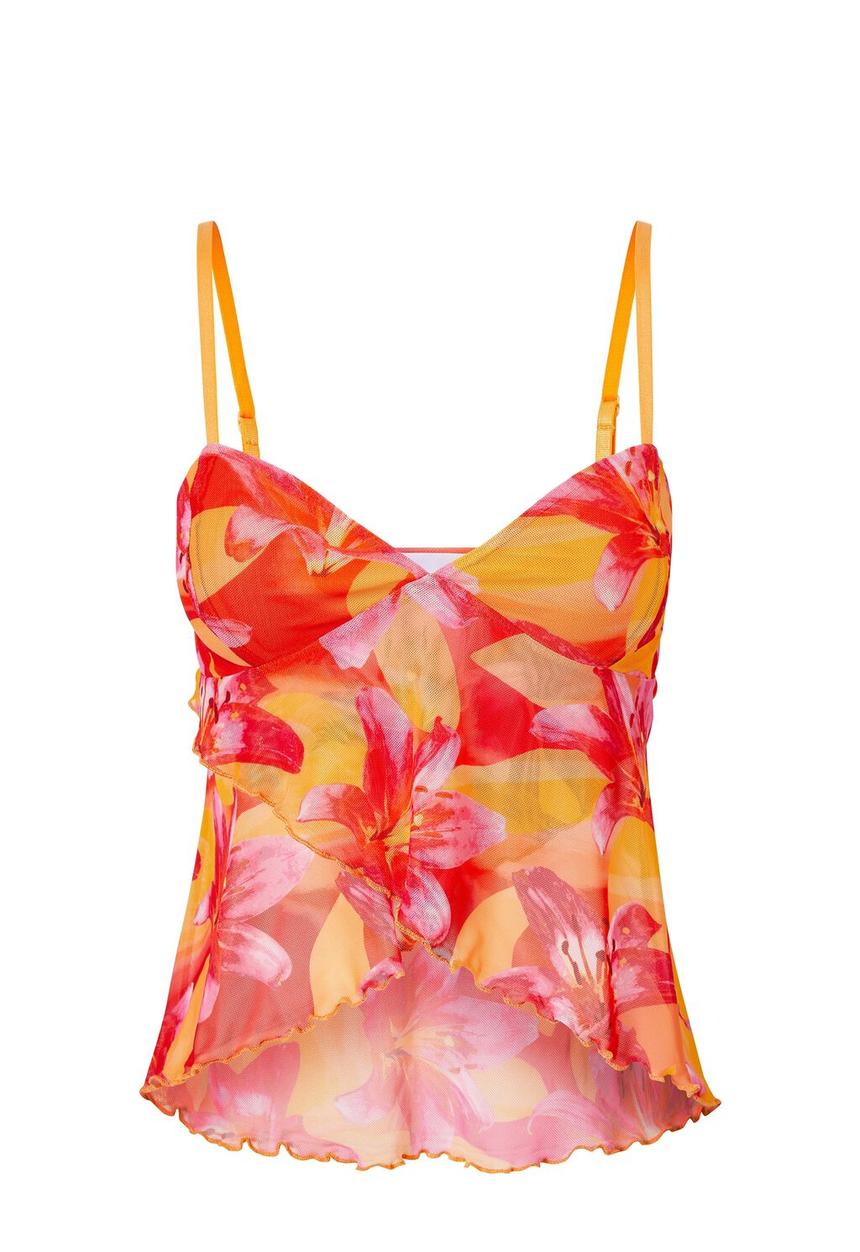 Supré  - Lucy mesh cami - lily floral pink