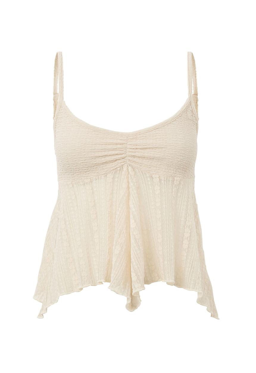 Supré  - Nellie textured cami - vanilla beige