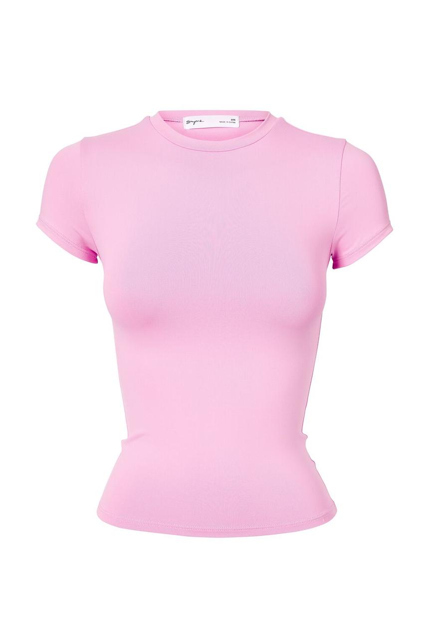 Supré  - Shay short sleeve top - pink lavender