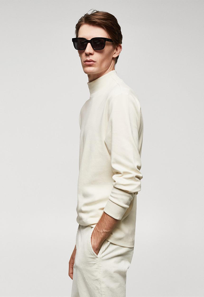 MANGO - T-shirt luton - light beige