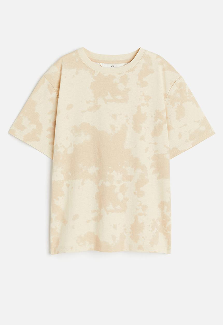 H&M - Printed jersey T-shirt - beige