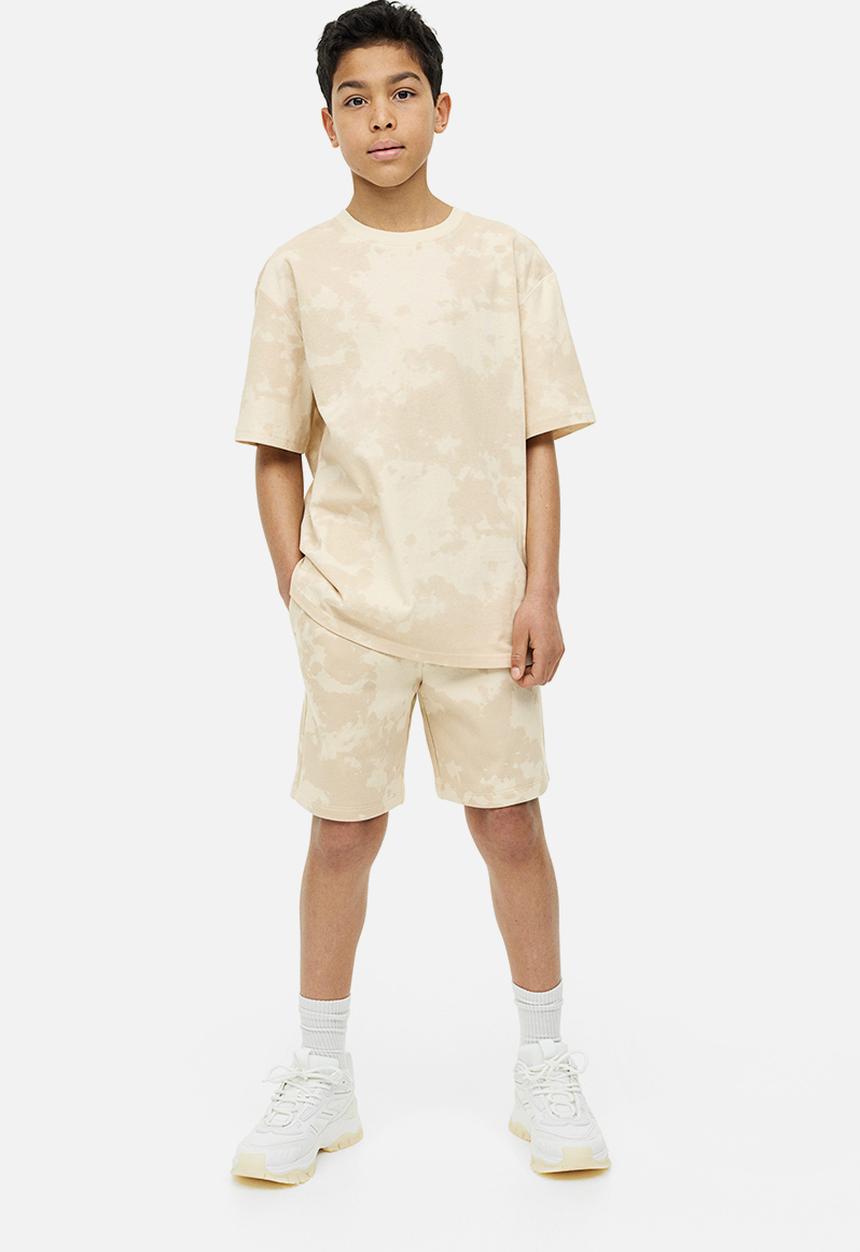 H&M - Printed jersey T-shirt - beige