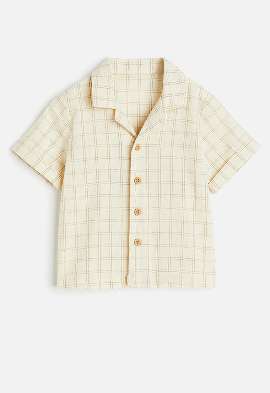 H&M - Short-sleeved resort shirt - beige
