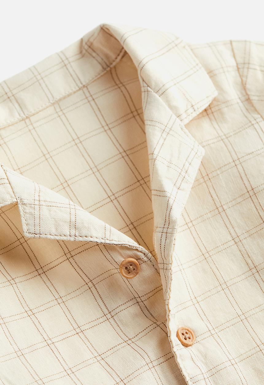 H&M - Short-sleeved resort shirt - beige