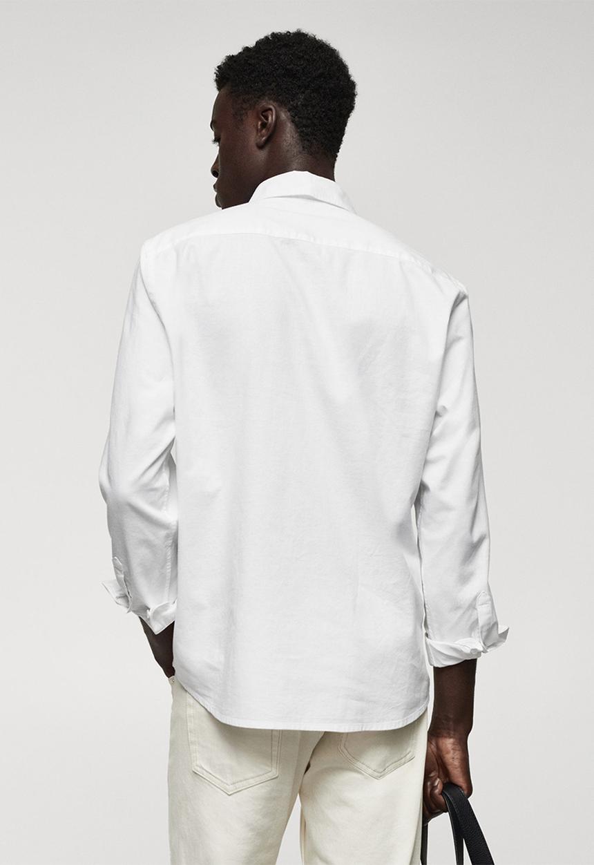 MANGO - Shirt oxford - white