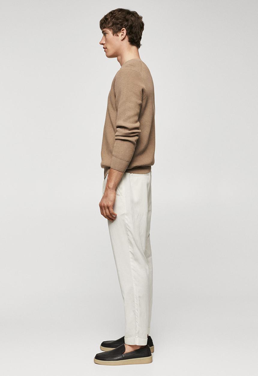 MANGO - Sweater cotton - beige