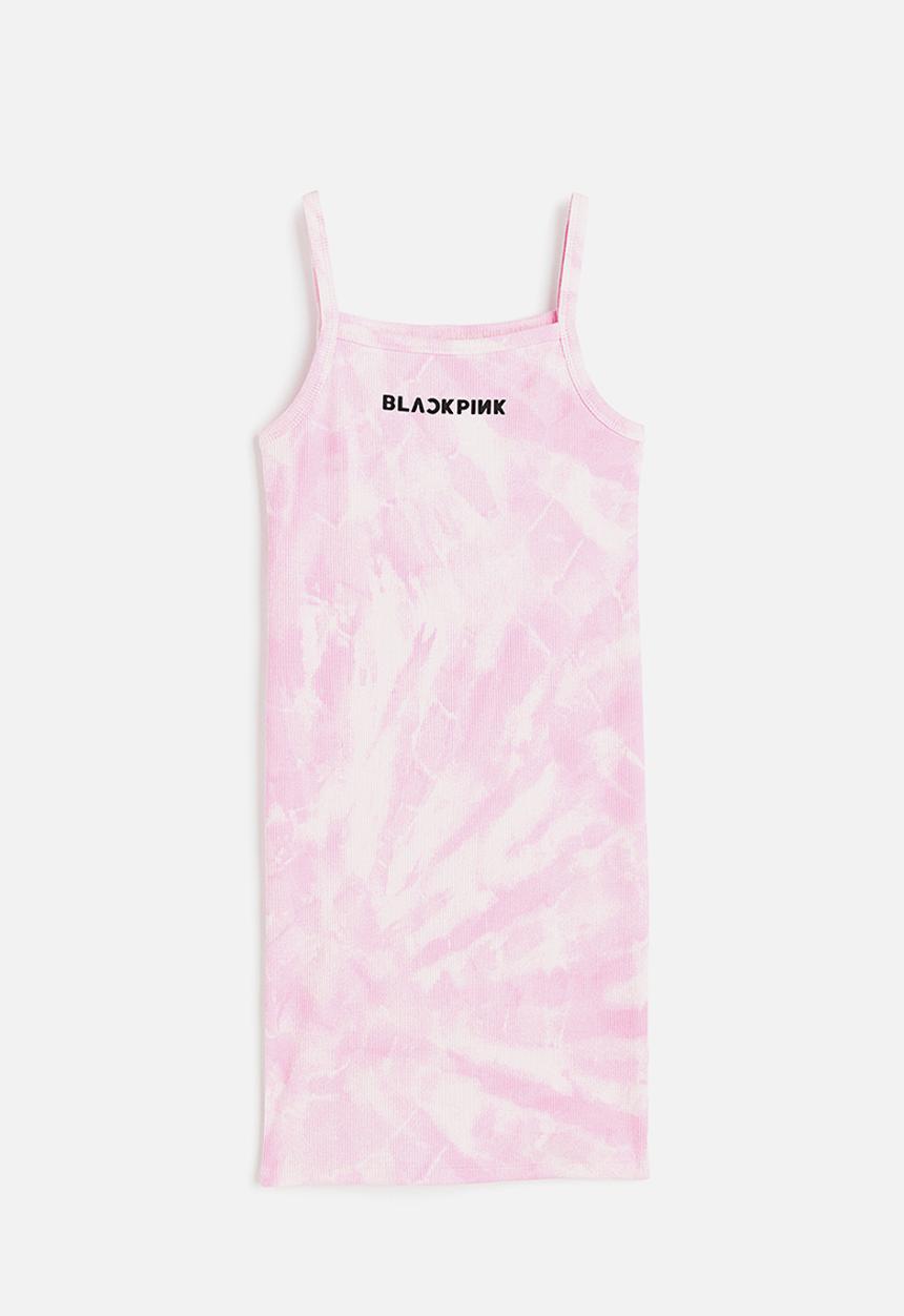 H&M - Printed ribbed dress - multi,pink
