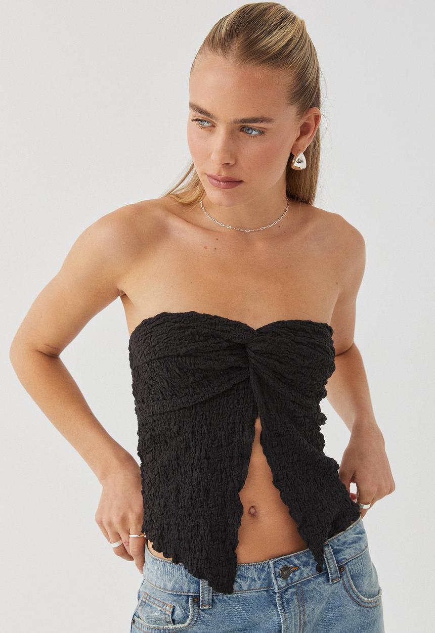 Supré  - Polly Butterfly Strapless Top -  black