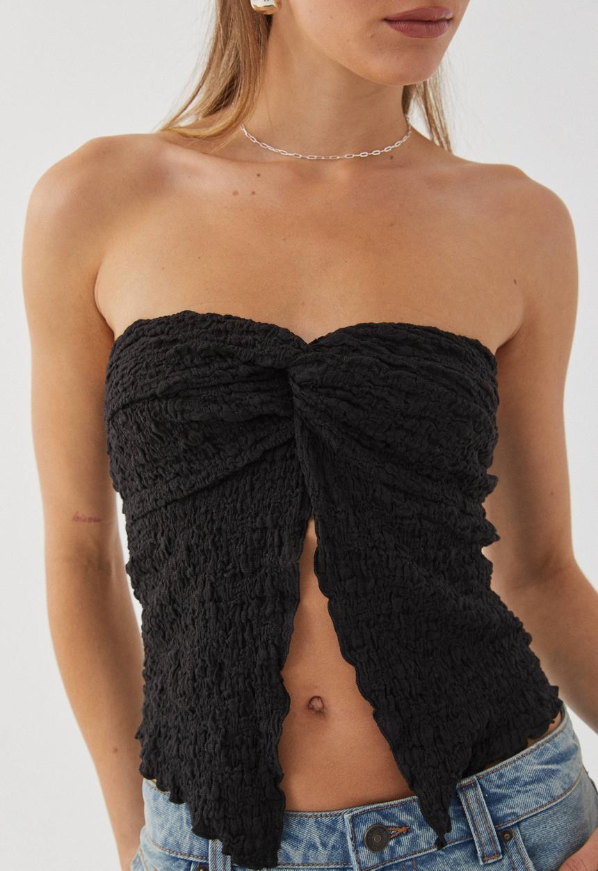 Supré  - Polly Butterfly Strapless Top -  black