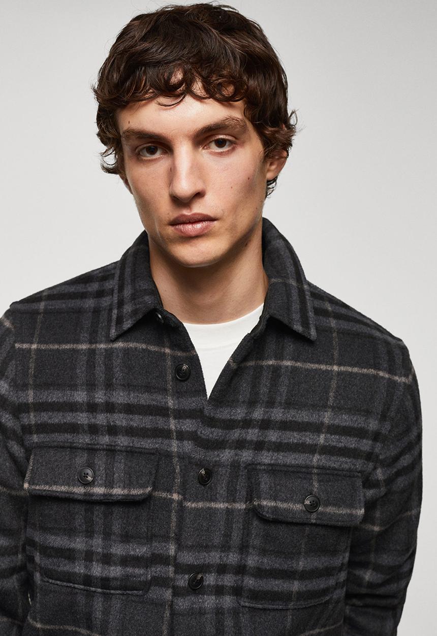 MANGO - Shirt egina - charcoal
