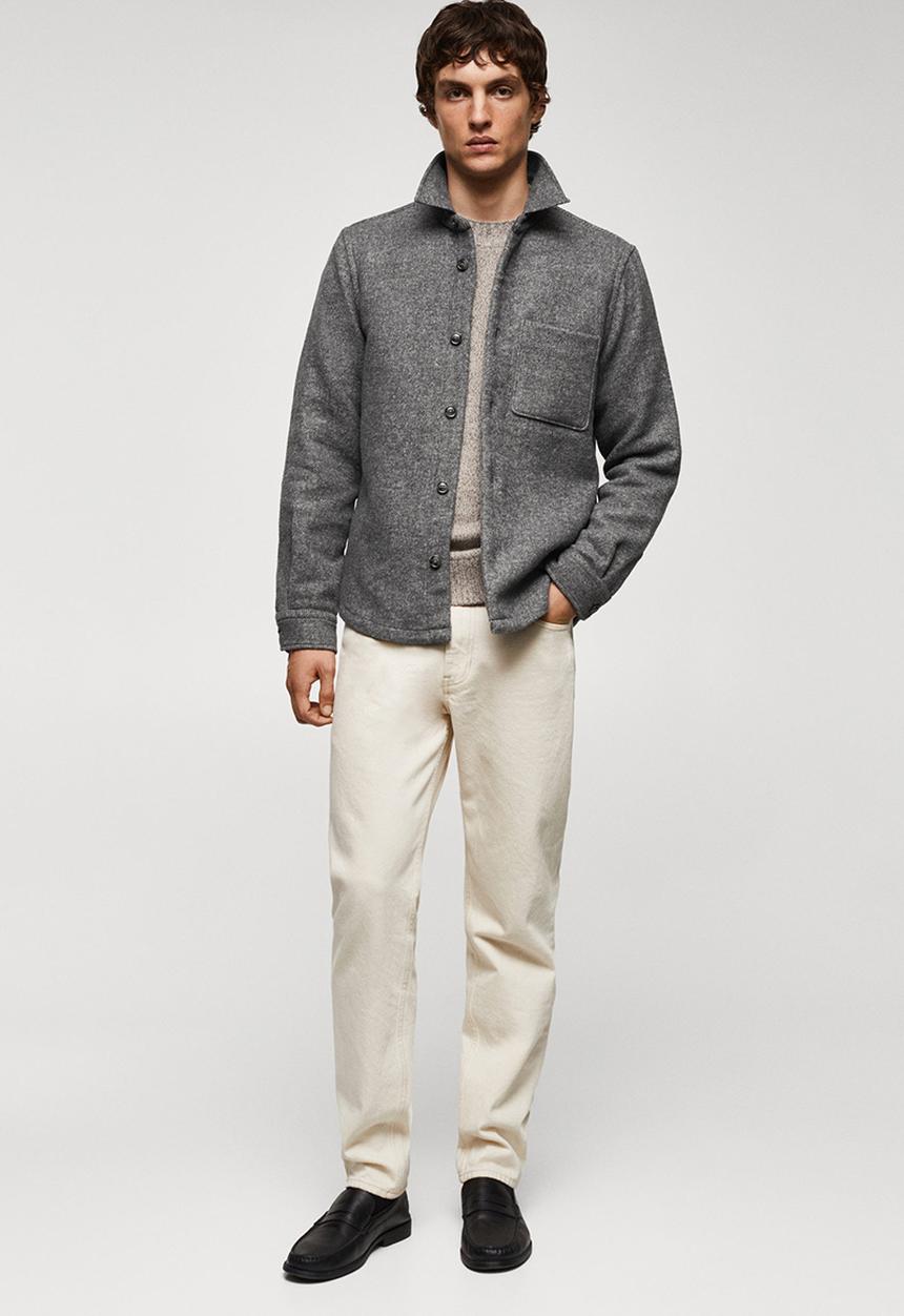 MANGO - Shirt lamia - grey