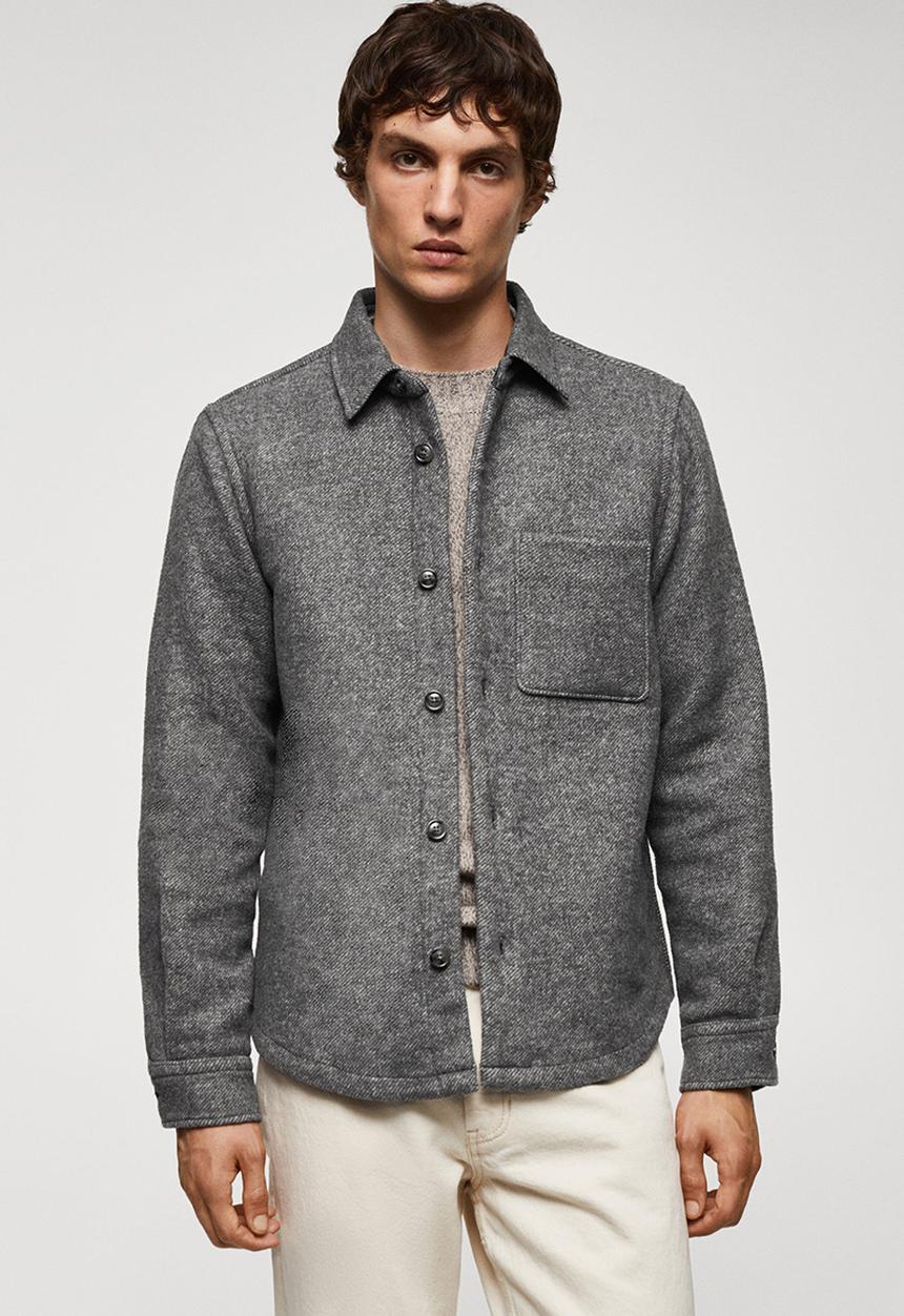 MANGO - Shirt lamia - grey