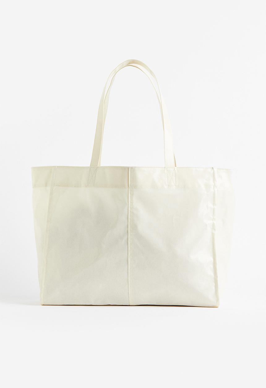 H&M - Coated shopper - white