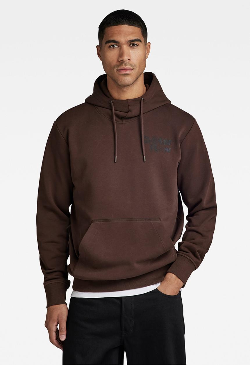 G-STAR - Back print hdd sw Heavy hodson sweat ub o - coffee bean