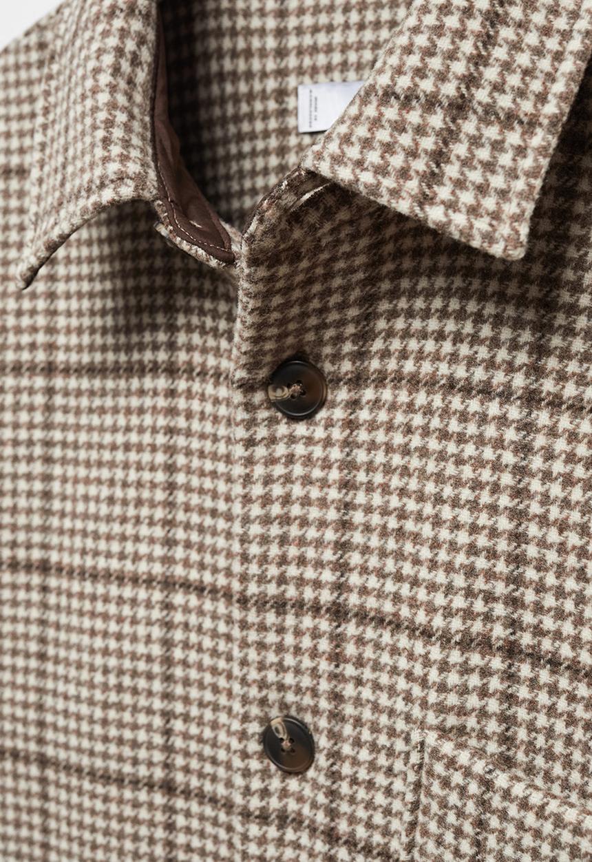 MANGO - Shirt dokos - brown