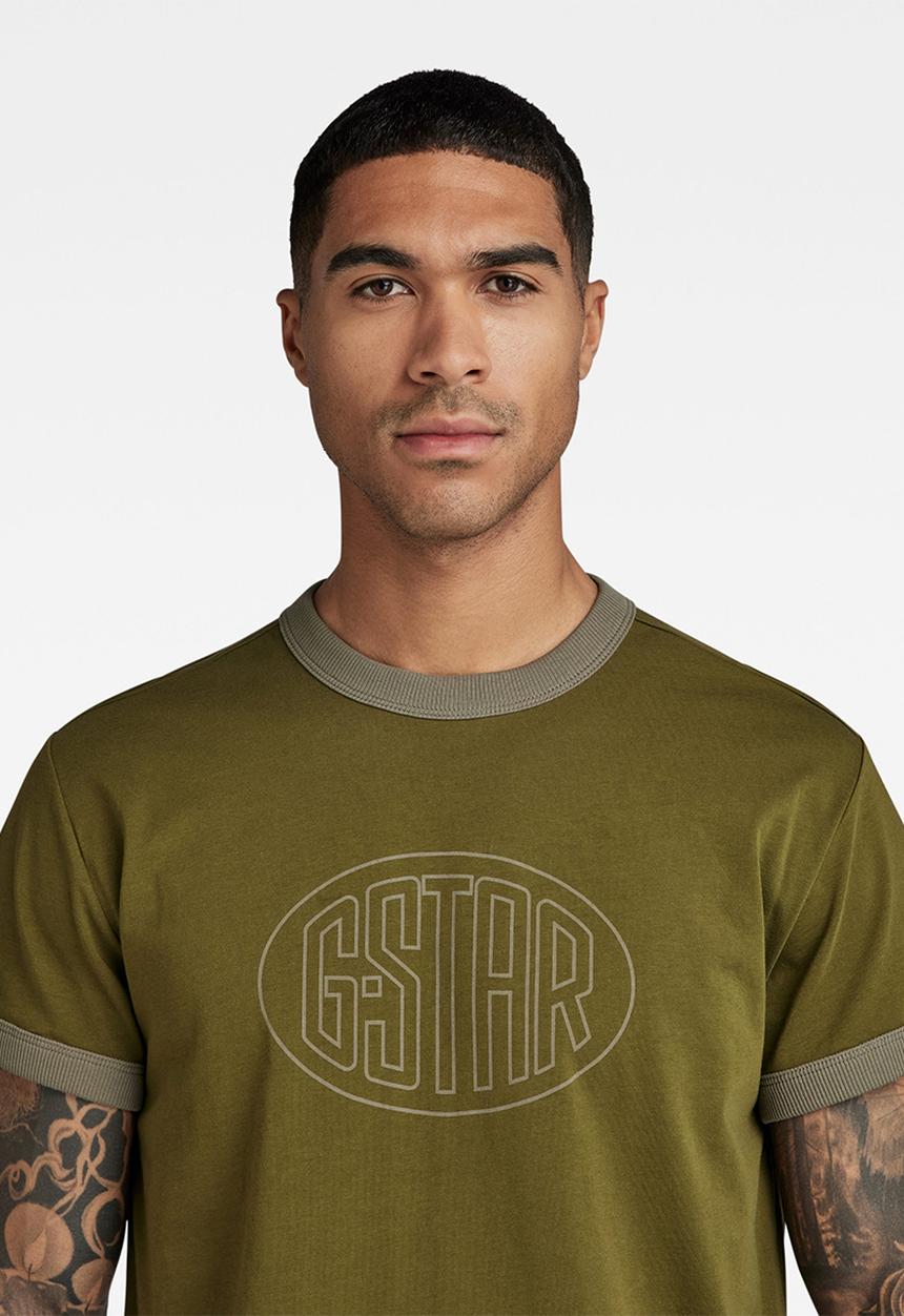 G-STAR - Lash gr ringer r t Compact jersey o - dark olive