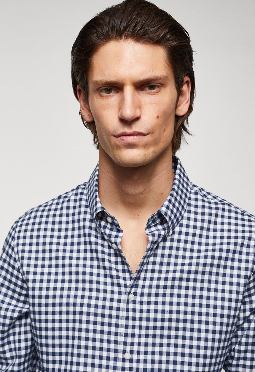 MANGO - Shirt vichy - navy