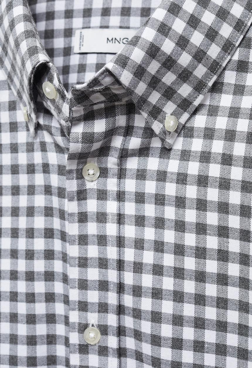 MANGO - Shirt vichy - grey
