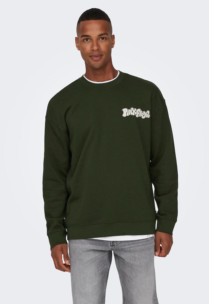 Only & Sons - Onspink floyd rlx crew neck sweat - rosin