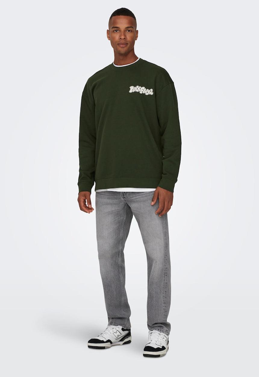 Only & Sons - Onspink floyd rlx crew neck sweat - rosin