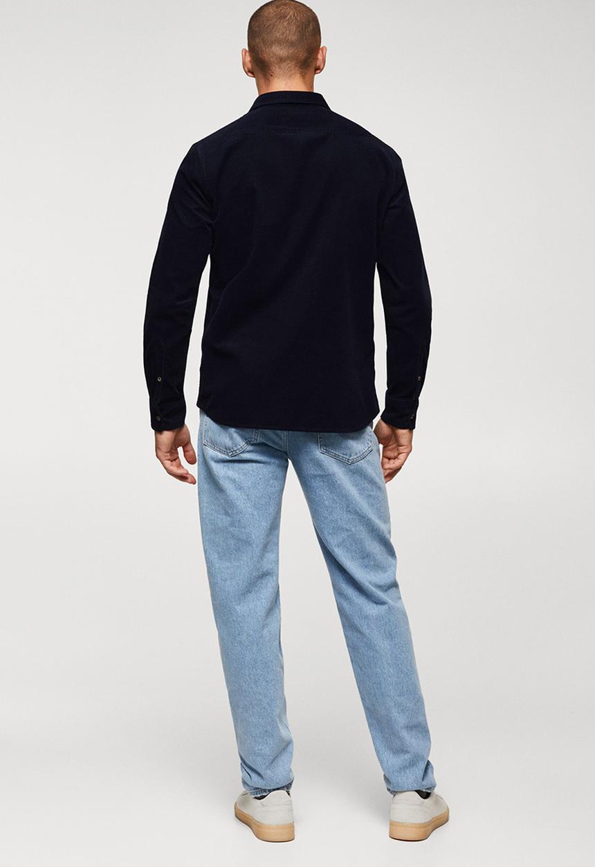 MANGO - Shirt tadi - navy blue