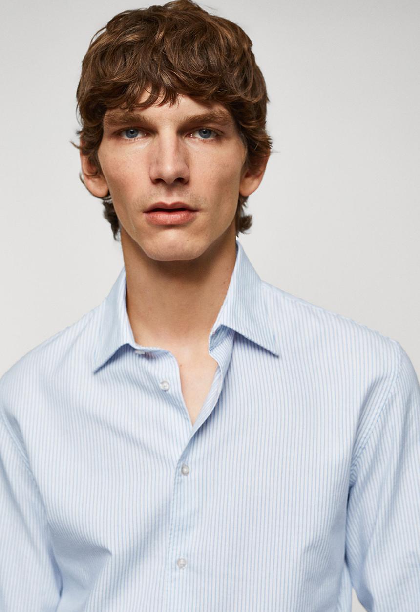 MANGO - Shirt oxfi - blue