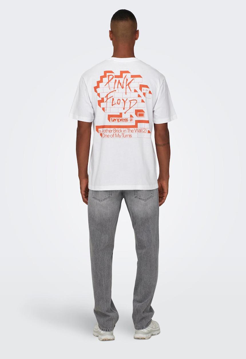 Only & Sons - Onspink floyd rlx short sleeve tee - white