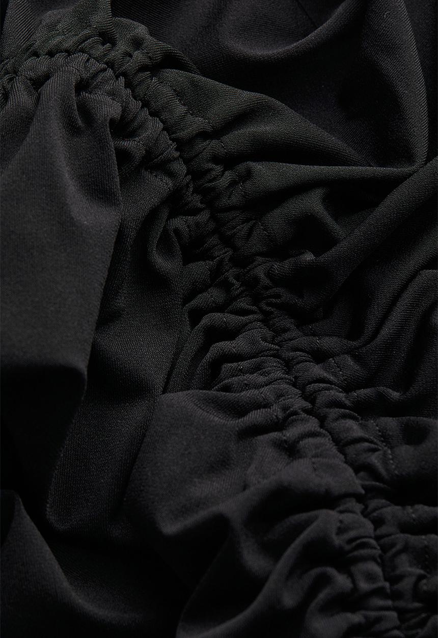 H&M - Oversized one-shoulder dress - black