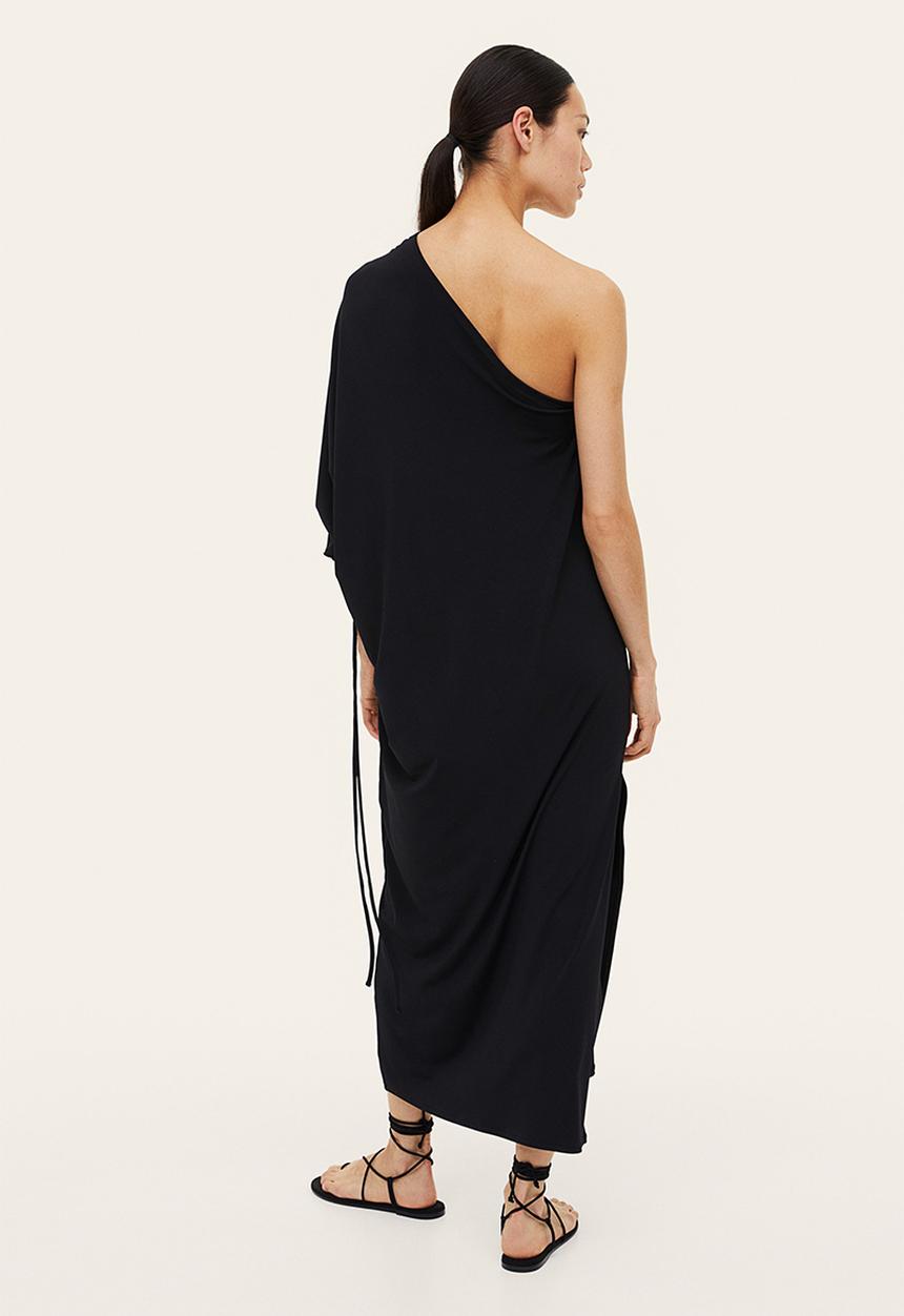 H&M - Oversized one-shoulder dress - black