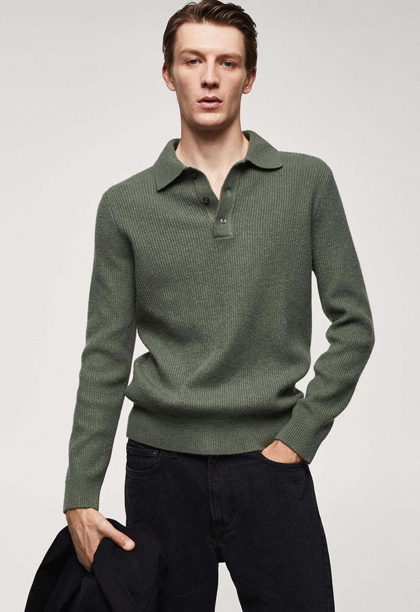 MANGO - Polo shirt parks - medium green