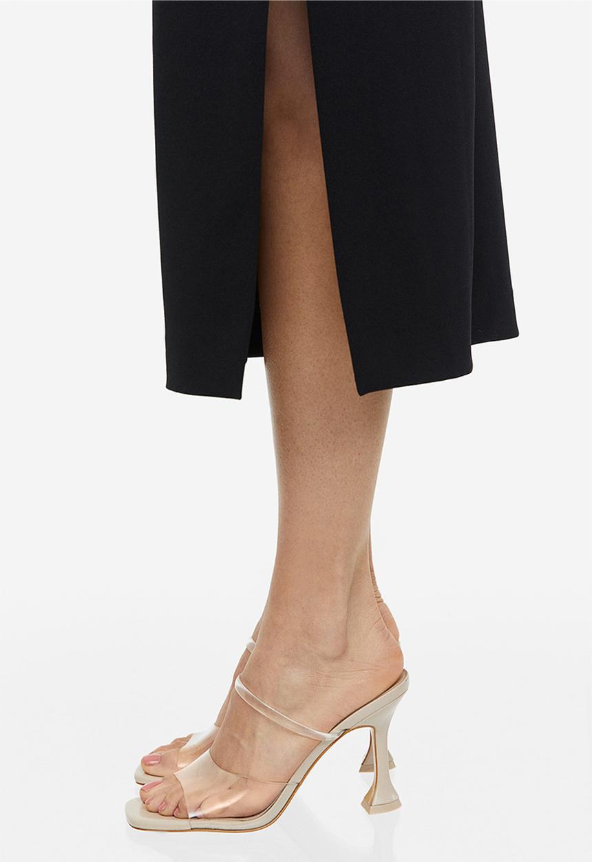 H&M - Heeled sandals - beige,transparent