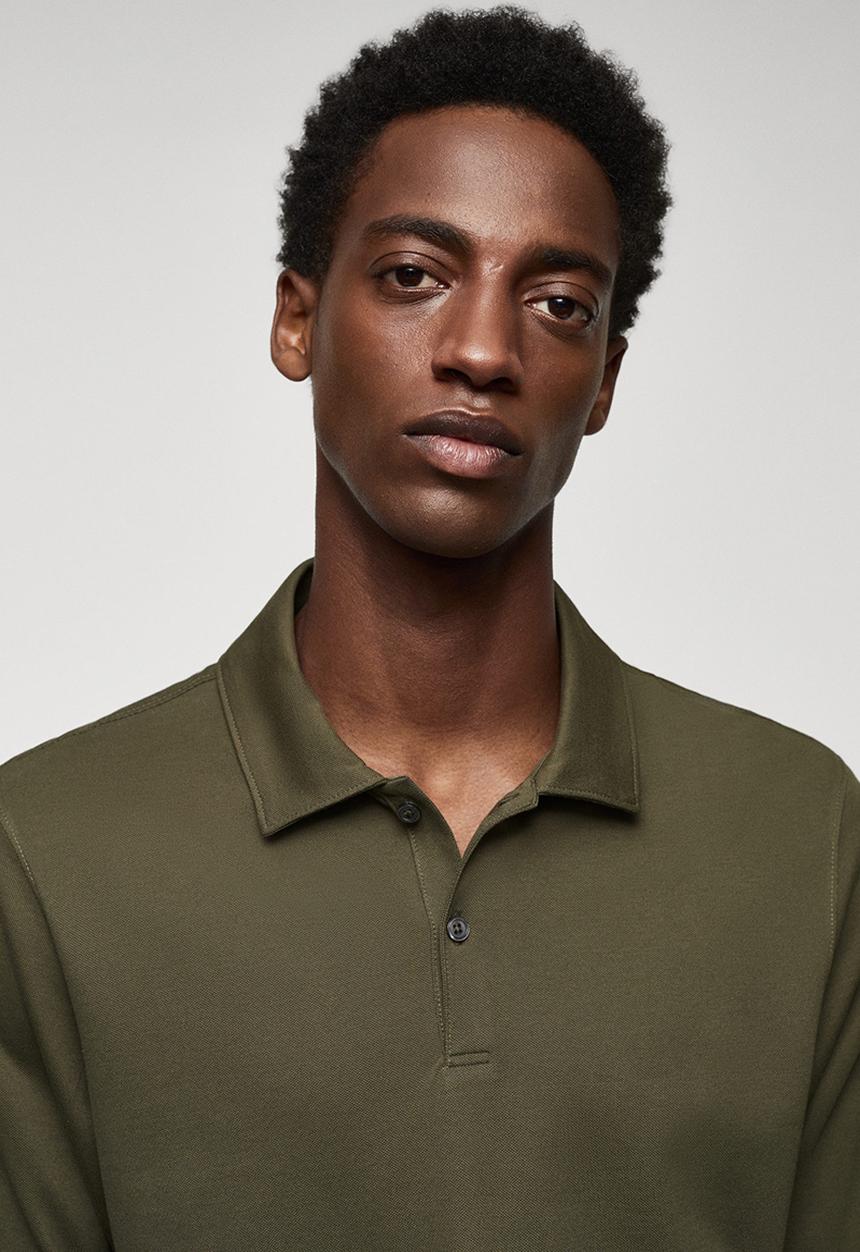 MANGO - Polo shirt ezequimil - khaki