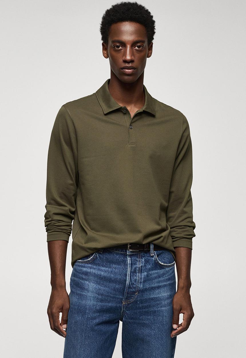 MANGO - Polo shirt ezequimil - khaki