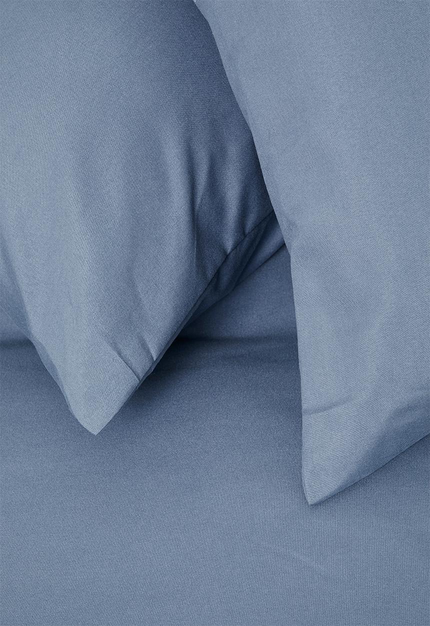 Sixth Floor - Recycled microfibre duvet set - steel blue