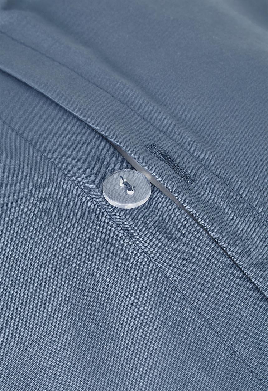 Sixth Floor - Recycled microfibre duvet set - steel blue
