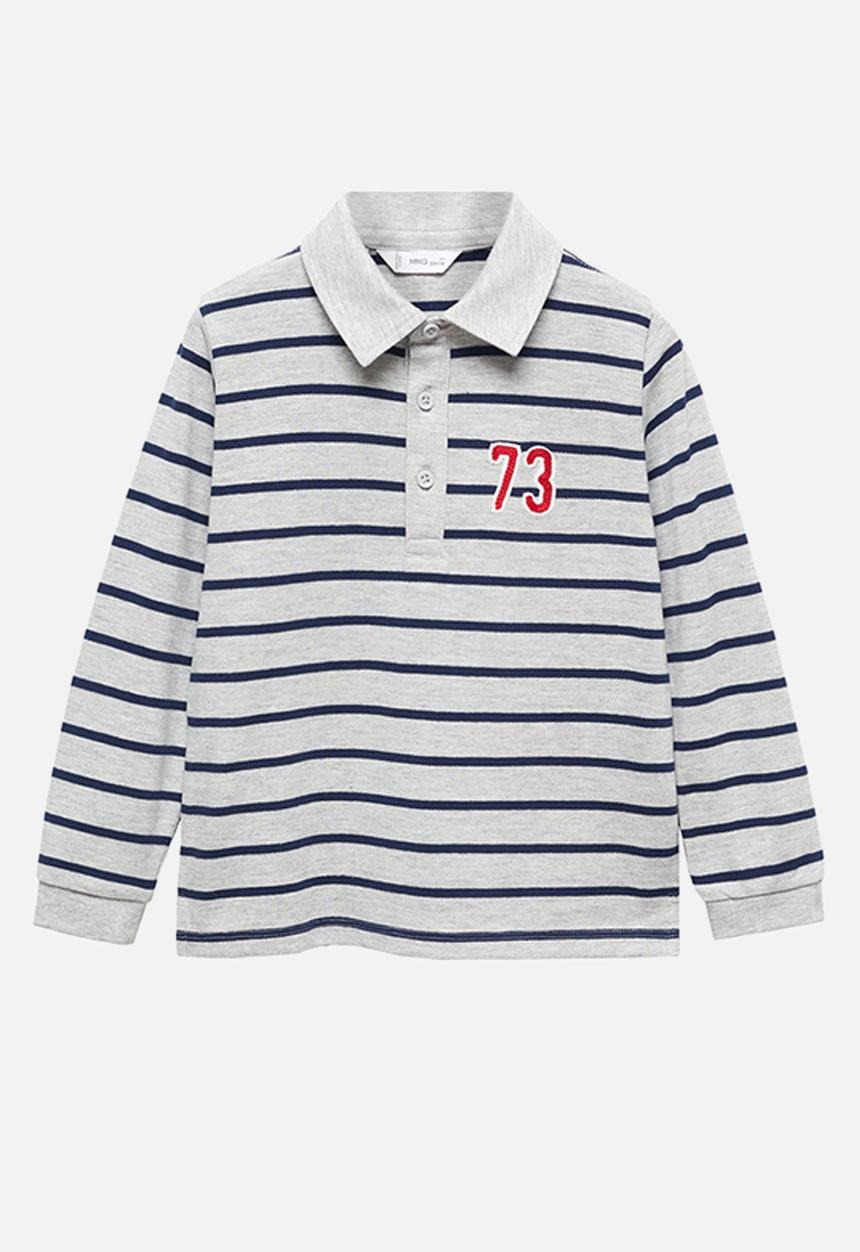 MANGO - Polo shirt arthur - medium grey
