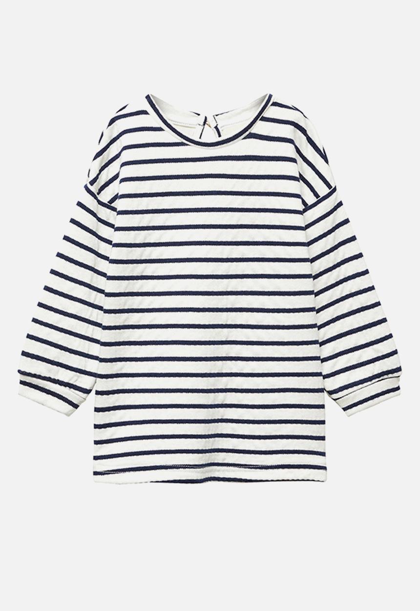 MANGO - Dress stripesb - navy