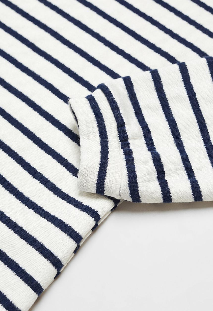 MANGO - Dress stripesb - navy