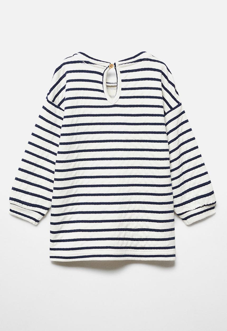 MANGO - Dress stripesb - navy