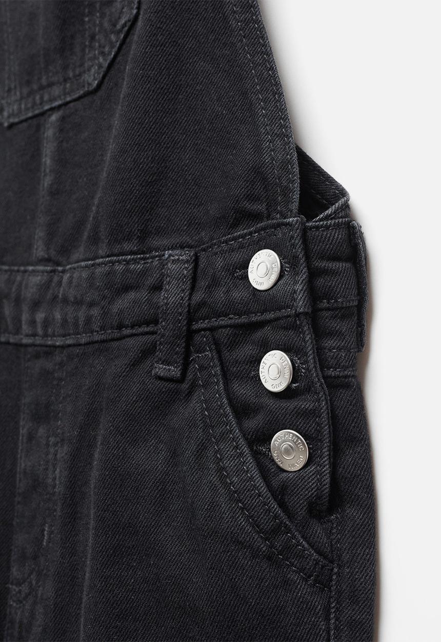MANGO - Dungarees amara5 - black denim