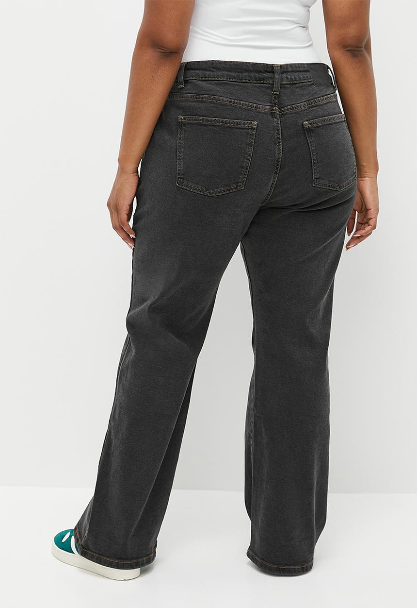 Cotton On - Plus Stretch Bootleg Flare Jean - Smokey Black