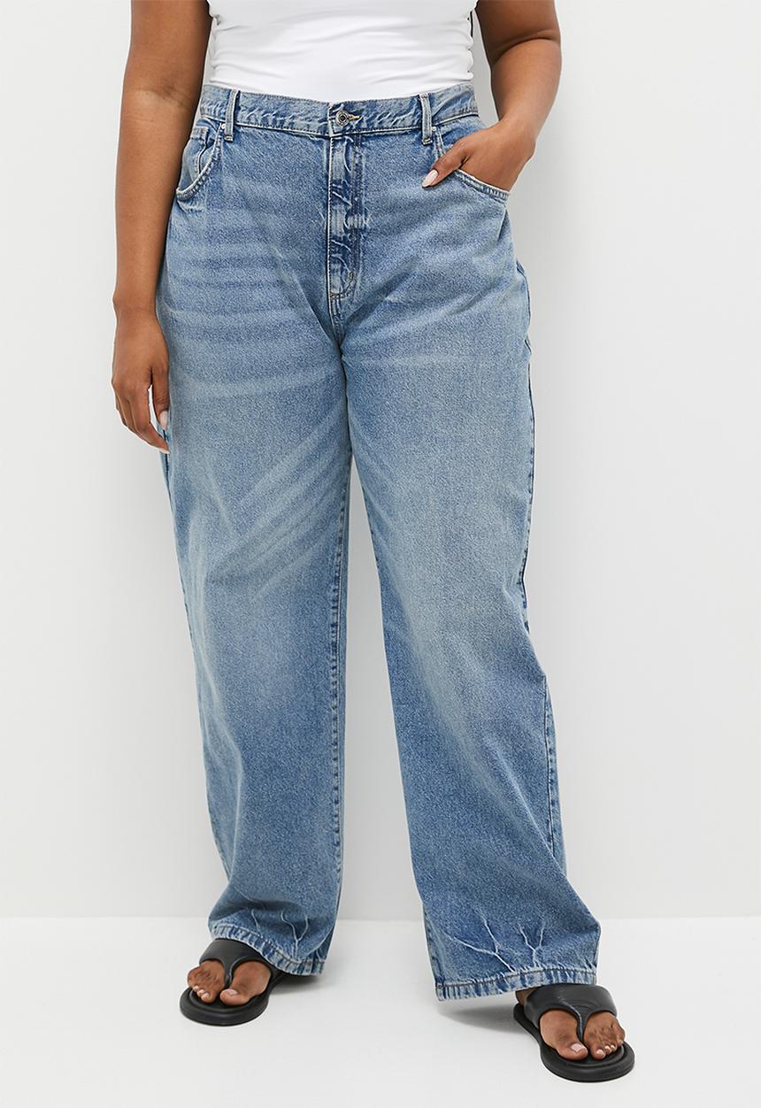Cotton On - Plus Loose Straight Jean - Surfers Blue