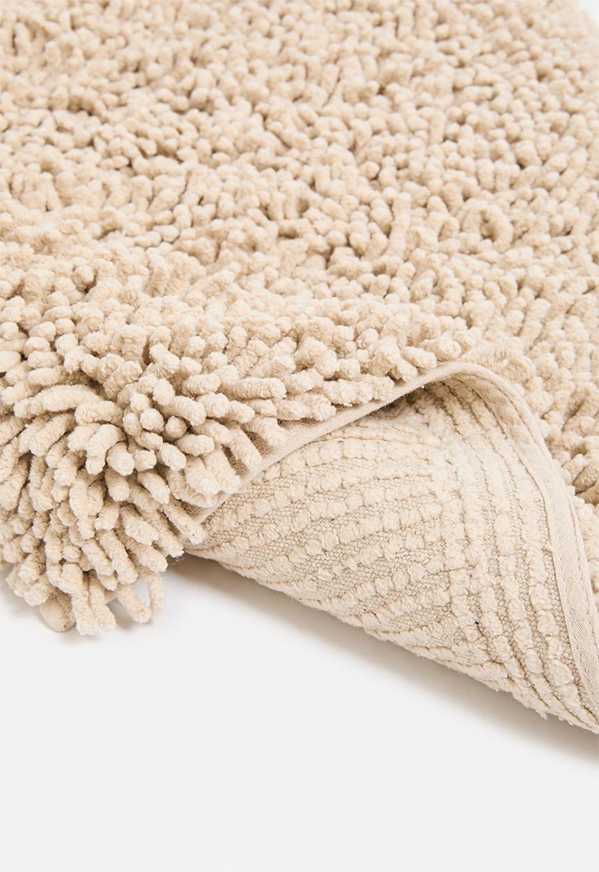 Sixth Floor - Chenille loop polyester bath mat - beige