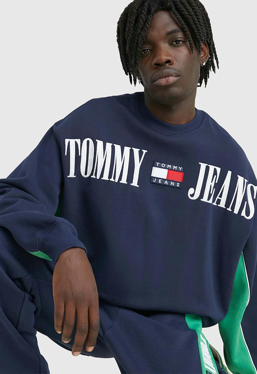Tommy Hilfiger - Boxy archive crew - navy